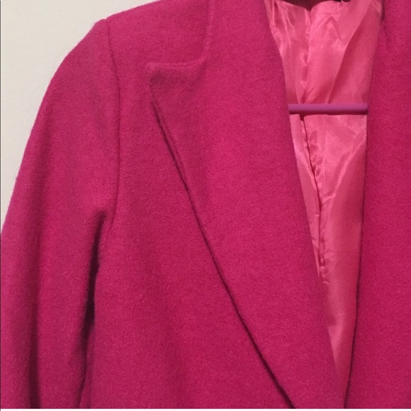 Long Pink Peacoat - Picture 2 of 4